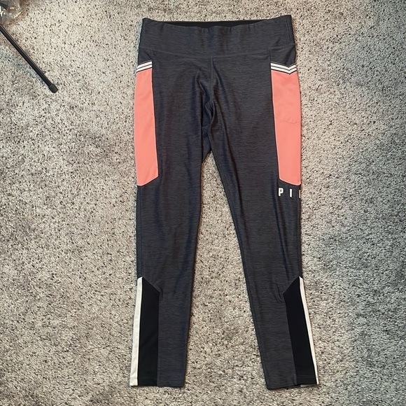 PINK Victoria’s‎ Secret Ultimate Active Gray Legging Size Large - Picture 3 of 7